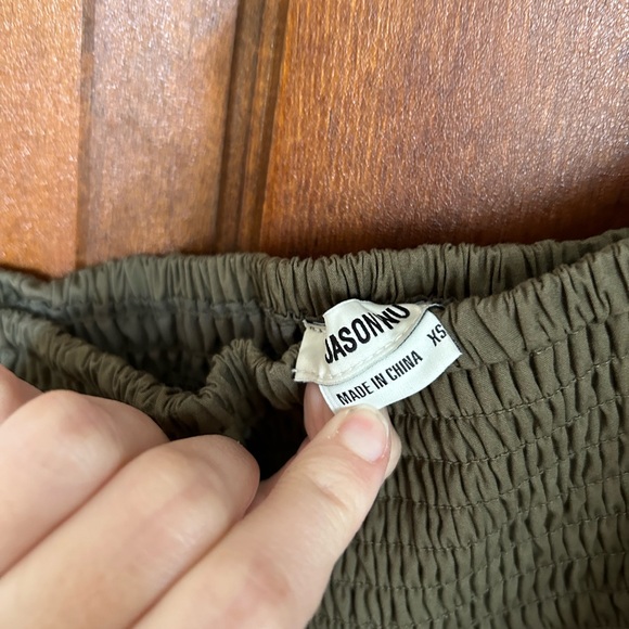 •Jason Wu• olive green embroidered eyelet midi skirt - Picture 3 of 3